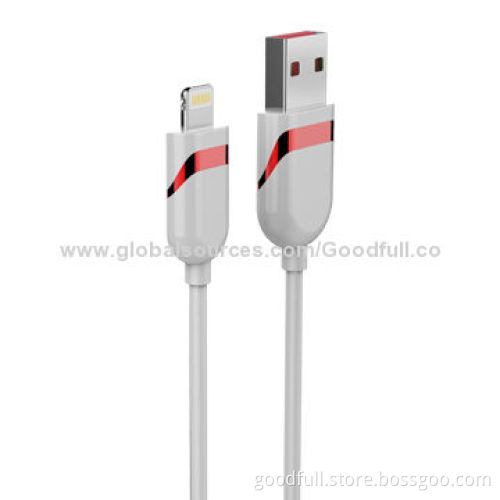 Round Cable for iPhone 5, iOS Latest System, with Silicone Tape
